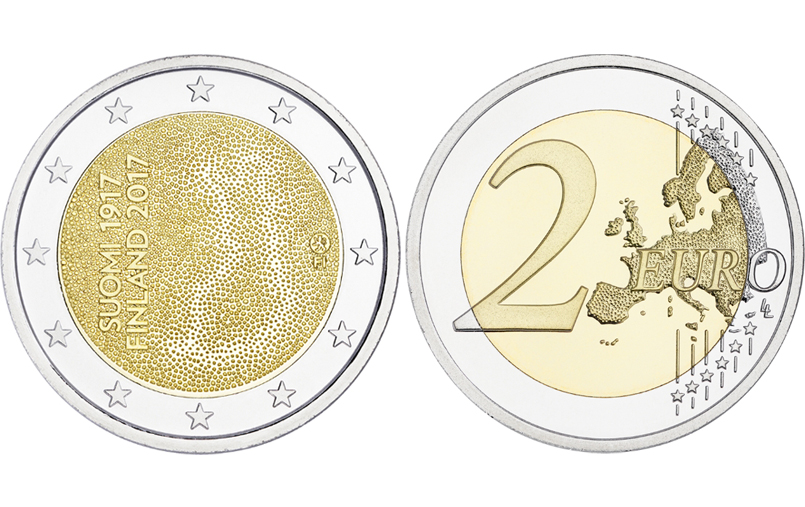 フィンランド銀行がフィンランド独立１００周年記念２ユーロコインを発行 キートスショップ