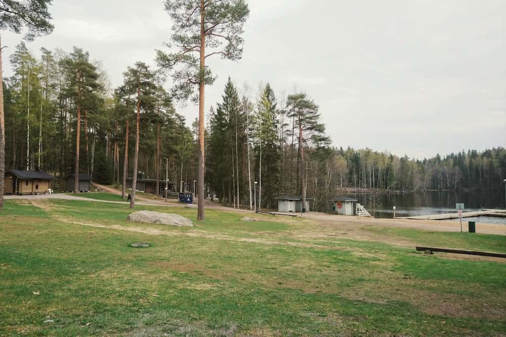 フィンランド・クーシヤルヴィのスモークサウナ周辺